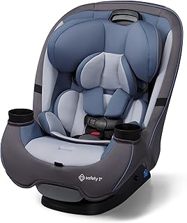 Safety 1st Grow and Go All-in-One Slim Convertible Car Seat, Rear Facing, 5-40 lbs, Forward Facing (30–65 lbs), High Back Booster Seat 40-100 pounds, Alaskan Blue