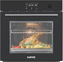 Garvee 24 Inch Built-In Single Wall Oven, 2.5 Cu.Ft Electric Oven with Touch & Mechanical Knob Control, 8 Modes, 3000W, ETL Certified, Black