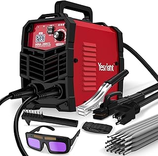 Mini Stick Welder, 200A Portable Welding Machine with 20PCS Rods & Welding Goggles, Small Welder Machine 110V with IGBT Inverter Hot Start for Professionals & DIY Enthusiasts