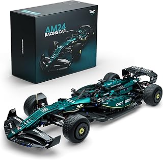 AM24 Formula 1 Racing Car Building Set, 1:8 Scale Collectible Set for Adults, Authentically Detailed Build and Display Model for Home or Office Décor (2351PCS, NF10279)