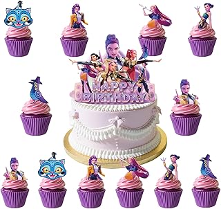 25 Pcs Cartoon Cake Decorations, Cute Happy Birthday Cake Toppers, Perfect for Theme Parties, Birthday Celebrations, and Holiday Festivities