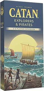 Explorers & Pirates 5-6 Player Expansion (6th Edition) Add More Players to Your Adventure, Strategy Game for Kids & Adults, Ages 12+, 3-6 Players, 90-120 Minute Playtime