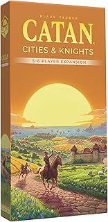 Cities & Knights 5-6 Player Board Game Extension (6th Edition) Add More Players, Strategy Game for Kids & Adults, Ages 12+, 3-6 Players, 90-120 Minute Playtime, Made by Catan Studio