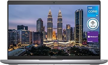 Latitude 5430 Business Laptop, 14"" FHD Display, Intel Core i5-1235U, 16GB DDR4 RAM, 512GB PCIe M.2 SSD, Wi-Fi 6, Windows 11 Pro, Backlit Keyboard, Webcam, Bluetooth, HDMI, Grey, Gray