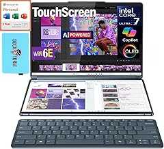 Yoga Book 9i 2-in-1 AI Copilot PC Laptop 13.3" 2.8K Dual Screen OLED Touch Display (Intel Ultra 7 155U, 16GB LPDDR5X, 1TB M.2 SSD, Win 11 Pro) w/MS 365 Personal, DKZ USB Port Expander
