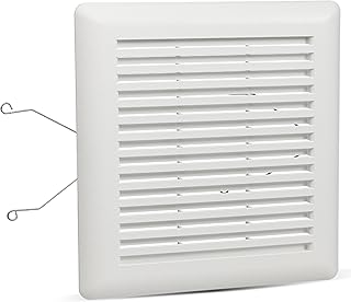 BlueStars C350GN S97017068 Bathroom Ceiling Fan Grille with Springs - for Bathroom 695 696N Vent Fan Cover 690 693 VC305C3N 695 Ventilation Wall-Mount Exhaust Fans - 9-1/8" x 8-3/4"