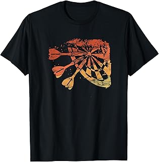 Dart Retro Dartboard Vintage Bullseye Dart Player Gift T-Shirt