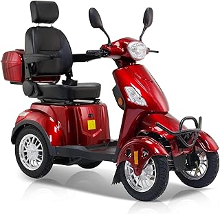 Mobility Scooters for Seniors,Heavy-Duty 4 Wheel Mobility Scooters for Travel,500LBS Capacity 800W All Terrain Handicap Scooters for Adults