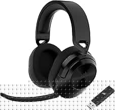 HS55 Wireless Multiplatform Lightweight Gaming Headset with Bluetooth - Dolby 7.1 Surround Sound - iCUE Compatible - PC, PS5, PS4, Nintendo Switch, Mobile - Black