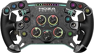 MOZA Racing ステリングホイール GS V2P Steering Wheel ハンドル GT・Formula カスタマイズ可能な10個のLED RGBボタン クイックリリース内蔵 レーシングゲーム R057 【国内正規品】