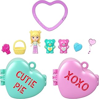 x Sweethearts, Micro Doll & 2 Playsets with 7 Themed Accessories & Keychain Clip, Travel Toy, Partnership Compact