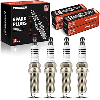 A-Premium Iridium Platinum Spark Plugs Compatible with Hyundai Elantra 2011-2011, Accent 2012-2019, Veloster 2012-2017 & Kia Soul 2012-2019, Rio 2012-2019, 1.6L 1.8L, Pack of 4