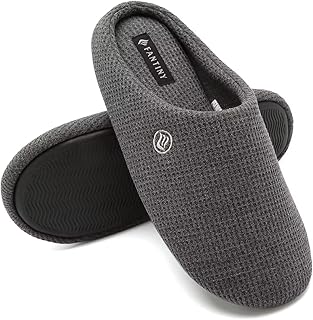 Unisex Men's Women's Memory Foam Slippers Comfort Cotton-blend Closed Toe House Shoes Indoor Scuff