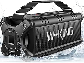 Bluetooth Speaker, 90W Max Portable Outdoor Speaker Loud, IPX6 Waterproof/50W Deep Bass Subwoofer/40H/EQ/Dual Pairing/TF/AUX, Large Boombox Speakers Bluetooth Wireless for Party/Beach/Jobside