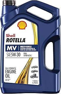 Shell Rotella 550046251 T6 Full Synthetic Multi-Vehicle 5W-30 Diesel Engine Oil (1-Gallon, Single Pack)