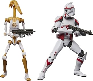 The Black Series Phase I Assault Trooper & Battle Droid Officer, Battlefront II Premium Collectible 6 Inch Action Figure 2-Pack (Amazon Exclusive)