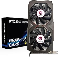GPVHOSO RTX 2060 8GB Super Graphics Card 256Bit GDDR6 Video Card with Ray Tracing, Dual Fans, PCI Express x 16 3.0 HDMI Display Port DVI, Supports Up to 8K for PC Gaming Office Creative Work