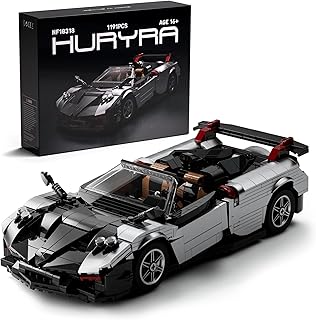 HURYRA Sports Car Building Set, 1:14 Scale Supercar Model Building Set for Display and Collectors, Ideal Gift for Adults and Car Lovers (1,191 PCS, NF10318)