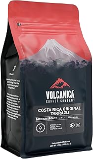 Costa Rica Coffee, Tarrazu Original, Whole Bean, Medium Roast, Fair Trade, Fresh Roasted, 16-ounce
