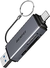 SD Card Reader, USB C to SD Micro SD Card Memory Card Adapter Dual Slot Compatible with iPhone 15 Pro/Max, MacBook Pro/Air 2023, iPad Pro, iMac, S23, XPS 17, Surface Book 3 and More