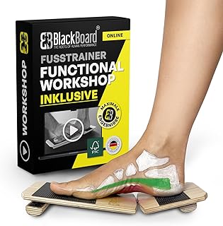 BlackBoard® Foot Trainer incl. Workshop & Training Center | Effective foot strengthening and stabilization | Leg axis training for joint pain prevention | Balance- and Stabilization trainer