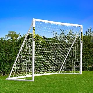 FORZA 8 x 6ft Soccer Goal - The World’s #1 Backyard Goals! | 100% UK-Made, 4 Min Setup, Unbreakable Goalpost + Target & Ball Bundle - Buy FORZA, Play Forever!
