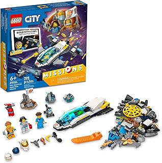 City Mars Spacecraft Exploration Missions 60354 Interactive Digital Building Toy Set - with Astronaut Minifigures and Spaceship, Traverse The Stars, Great Gift for Kids, Boys, and Girls Ages 6+