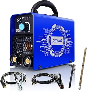 RILAND Stick Welder, 110V Portable ARC Welding Machine – 4.4lb Lightweight, Hot Start, Anti-Stick & Overload Protection for Home DIY, Metal Repair, Workshop Use