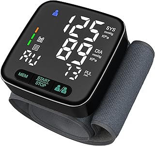 Wrist Blood Pressure Monitor for Home Use – FDA 510(k) Cleared Class II Blood Pressure Machine, Digital BP Cuff Wrist, Systolic Diastolic & Pulse Rate, 2.9" LED, Dual User, EVA Case (U60AH)