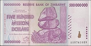 2008 I Zimbabwe 500 Million Dollars Novelty No Value African Bill For Collectors. 500 Million Graded By Seller. Circulated Condition