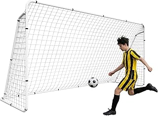 ZENY Portable Soccer Goal for Backyard,12x6 / 10x6.5 / 8x5 / 6x4 ft Kids Adults Soccer Net and Frame for Home Backyard Practice Training Goals, Soccer Training Equipment