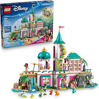 Disney Princess Castle & Royal Pets Kids Toy - Pretend Play Building Set for Girls and Boys, Ages 6+ - Includes Ariel, Rapunzel, Jasmine, Moana, and Mulan - Gift Idea for Birthdays - 43267