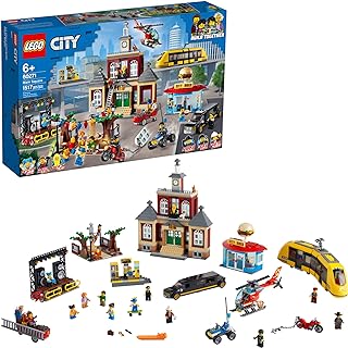 City Main Square 60271 Set, Cool Building Toy for Kids, New 2021 (1,517 Pieces)