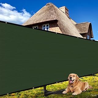Shade&Beyond 4' X 50' Fence Privacy Screen Heavy Duty 170 GSM Fencing Mesh Shade Net Cover for Wall Garden Back Yard Outdoor Home Decoration, Green