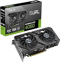 ASUS Dual GeForce RTX 4060 EVO OC Edition 8GB GDDR6 (PCIe 4.0, 8GB GDDR6, DLSS 3, HDMI 2.1a, DisplayPort 1.4a, Axial-tech Fan Design, Dual BIOS, Auto-Extreme Technology), 3 Year Warranty