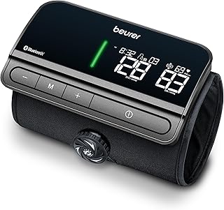 BM81 easyLock Automatic Upper Arm Blood Pressure Monitor, Smart Cuff Without Cables for Fast Measurement, Data Transfer to Apple Health and co, Bluetooth, 240 Memory Sets
