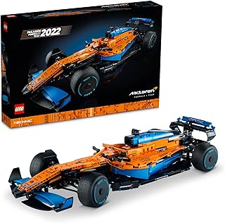 42141 Technic McLaren Formula 1 2022 Replica Race Car Model Building Kit, F1 Motor Sport Set Birthday Gift Idea for Adults, Men, Women, Him, Her, Husband, Collectible Home Decor