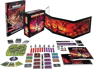 Dungeons and Dragons Dragonlance: Shadow of The Dragon Queen Deluxe Edition (D&D Adventure, DM Screen + Warriors of Krynn Board Game) (D09880000)