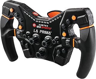 ASETEK La Prima Formula Gaming Steering Wheel | Premium Steering Wheel Gaming for PC | High Precision & Customizable Controls