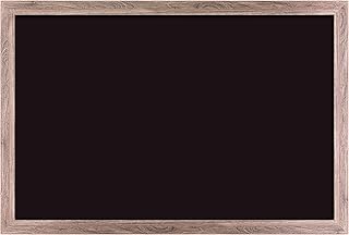 U Brands Magnetic Chalkboard, 24" x 36", Rustic Wood Frame, Premium Matte Surface
