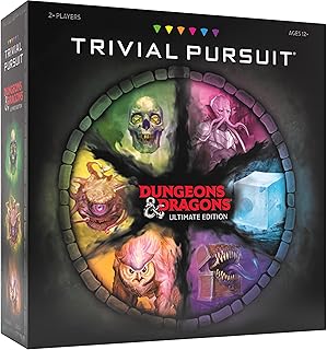 Trivial Pursuit: Dungeons & Dragons Ultimate Edition | Collectible Trivia Board Game Featuring 6 Monster Movers and 1800 Questions Across 6 Categories | Officially-Licensed D&D Game & Merchandise