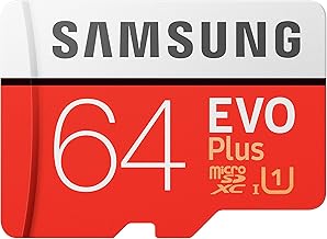 EVO Plus 64GB microSDXC UHS-I U3 100MB/s Full HD & 4K UHD Memory Card with Adapter (MB-MC64HA)