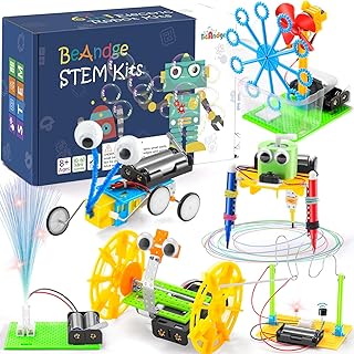 STEM Kits for Kids Age 6-8 8-10 - Boy Gifts for 6 7 8 Year Old Boys Birthday Gift, STEM Toys for Age 8-13, Science Kits for Kids 5-7 8-12, Robotics Experiment Engineering Robot Building Crafts