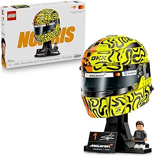 Editions McLaren MasterCard F1 Team Lando Norris Helmet - Building Set for Adults, Ages 18+ - F1 Bedroom, Office or Shelf Decor for Fans - Gift for Men & Women - 43023