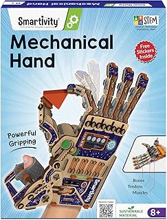 DIY Robotic Mechanical Hand STEM Toy for Kids 8-14 Years Old | Parents Choice Award Winner I Birthday Gift for Kids | Engineering Kit for 8, 9, 10, 11, 12, 13, 14 Years Old Boys & Girls