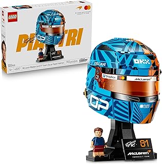 Editions McLaren MasterCard F1 Team Oscar Piastri Helmet - Building Set for Teens, Ages 14+ - F1 Bedroom, Office or Shelf Decor for Fans - Gift for Teenage Boys & Girls - 43017