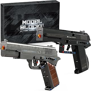 M1911 & USP Building Blocks Gun Sets Compatible with Lego, 723 Pieces Build and Display Pistol Models, Birthday Gift Idea for Kids 8+, Teens, Adults, Collectors and Fans