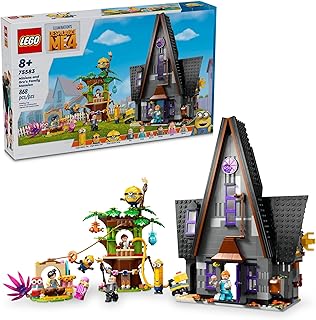Despicable Me 4 Minions and Gru's Family Mansion, Minions Toy House and Tree Playset from Movie, Fun Despicable Me Toy, Creative Gift for Boys and Girls Aged 8 and Up, 75583