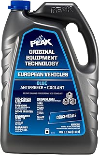 PEAK OET Extended Life Blue Concentrate Antifreeze/Coolant for European Vehicles, 1 Gal.