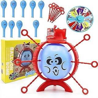 AALFA Balloon Pop Challenge - Suspenseful Tabletop Action Game - Interactive Board Game for Teens and Adults Game Night, Office Breaks & Group Parties - Fast-Paced Party Game